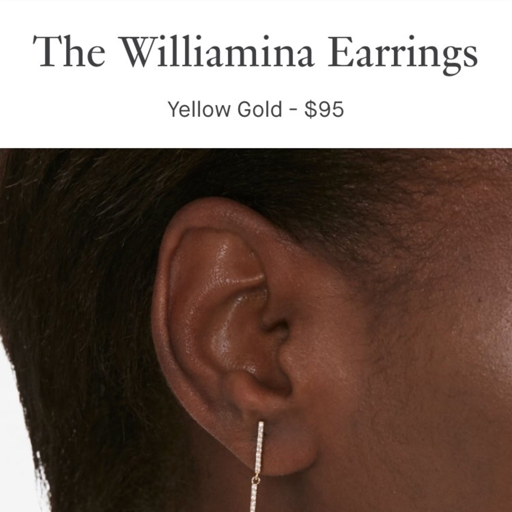 The Williamina Earrings NWOT